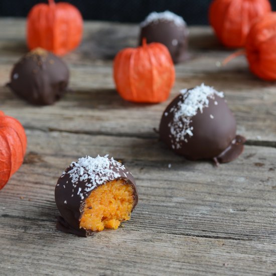 Pumpkin truffles