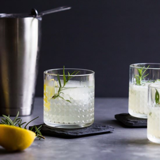 Elderflower + Lemon Cocktail