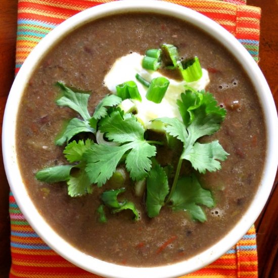 Smoky Black Bean Soup