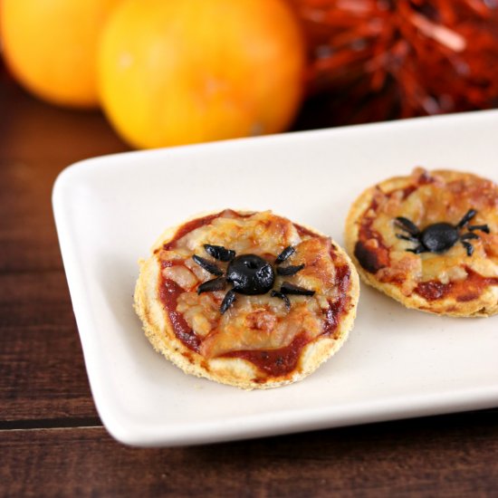 Easy Halloween Mini Pizzas