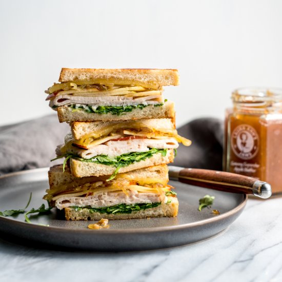 Apple Turkey Grilled Cheese