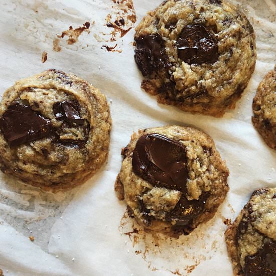 Vegan Chocolate Chunk Cookies