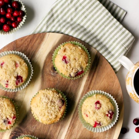 cranberry coffee cake muffins