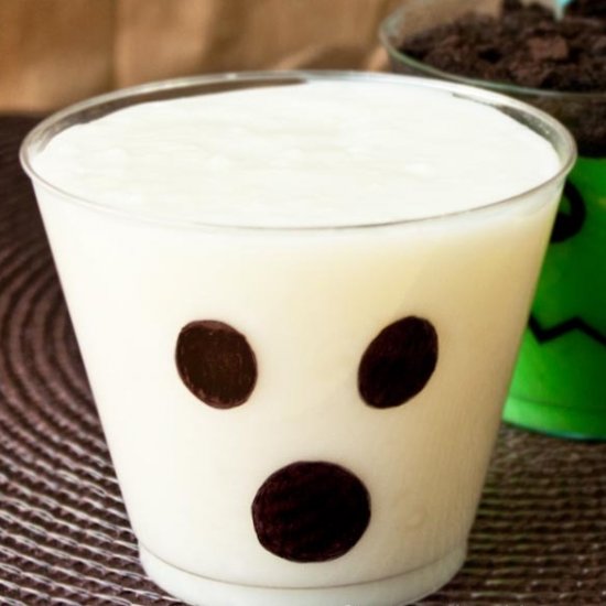 Halloween Pudding Cups