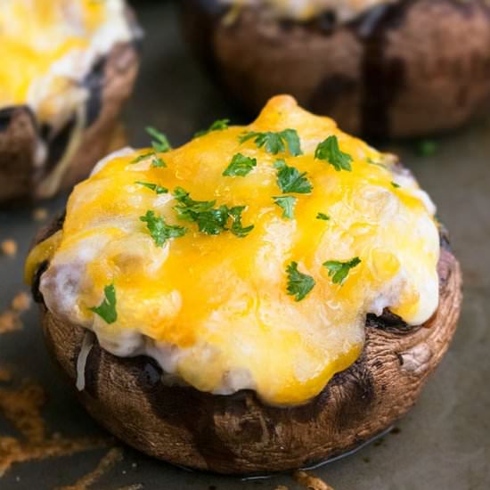 Sausage Stuffed Mushrooms