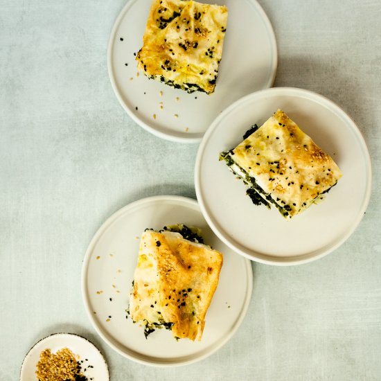 Turkish Spinach Feta Borek