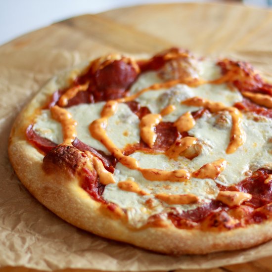 Soppressata Pizza Chili Honey Aioli