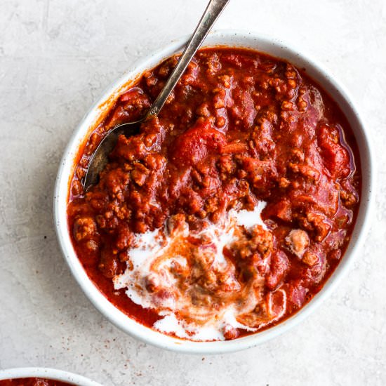 Paleo/Whole30 Classic Chili