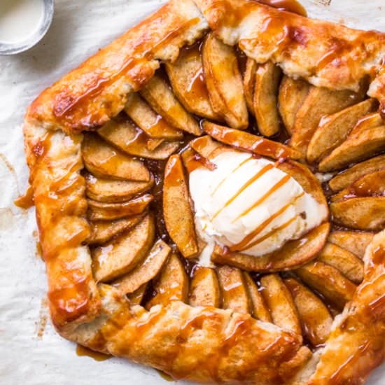 Caramel Apple Galette