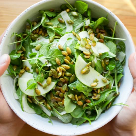 Fennel, Apple & Pumpkin Seed Salad