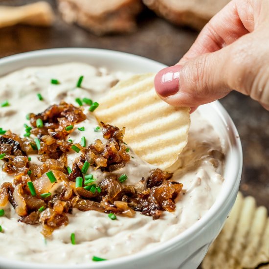 caramelized onion dip