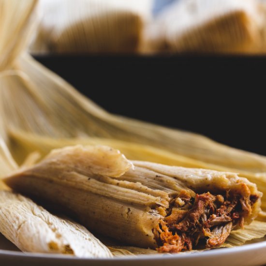 Red Chile Pork Tamales