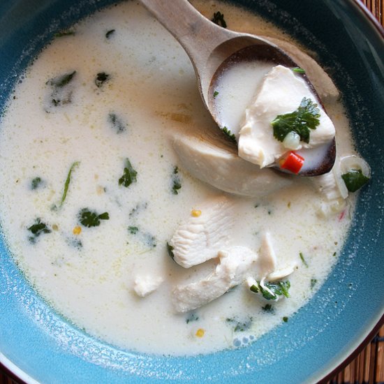 Thai chicken coconut soup