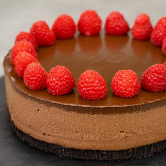 No-Bake Chocolate Cheesecake