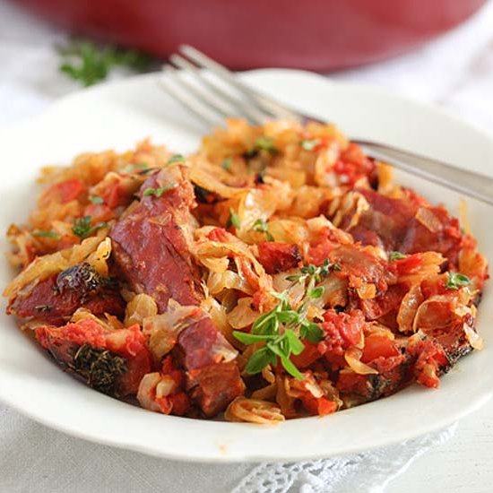 Cabbage Casserole with Pork