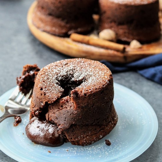 Fall Spiced Mocha Lava Cakes