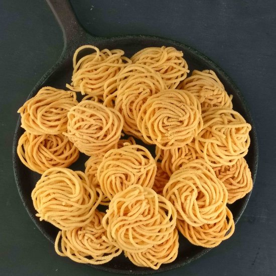 Sona Masoori Rice Batter Chakli