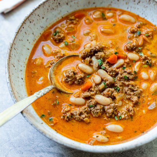 White Bean Pumpkin Turkey Chili