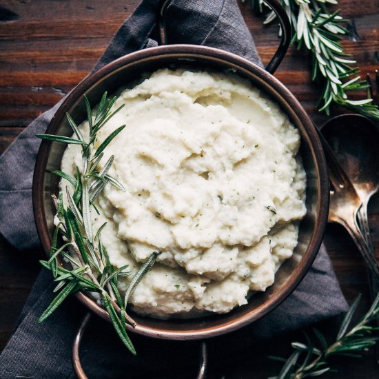 Vegan Mashed Cauliflower