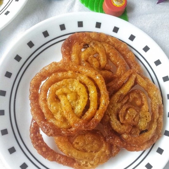 Whole Wheat Jalebi/Indian Funnel Cake