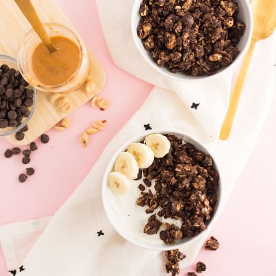 Peanut Butter Chocolate Granola