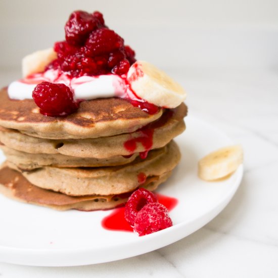 Banana Buckwheat Pancakes