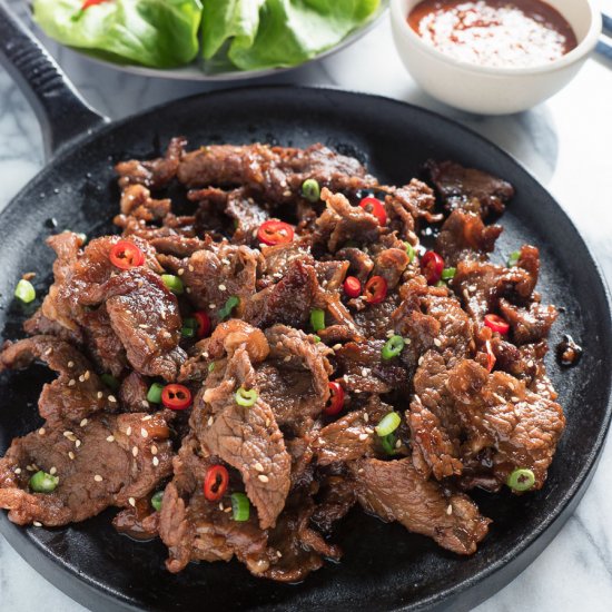 easy korean beef bulgogi