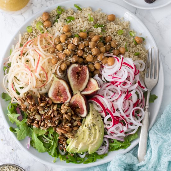 Plant Powered Fall Quinoa & Arugula