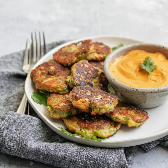 Vegan Broccoli Fritters