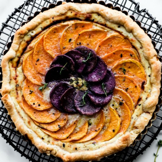 Savory Vegetable Cheese Tart