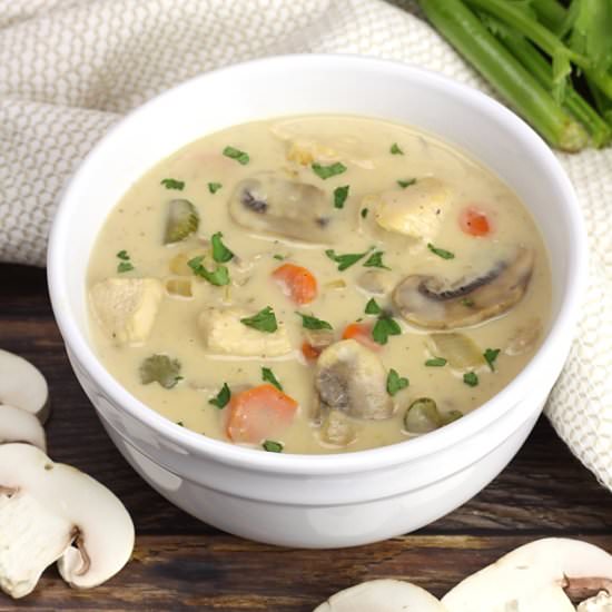 Creamy Chicken Mushroom Soup