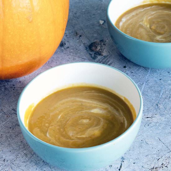 Butternut squash sweet potato soup