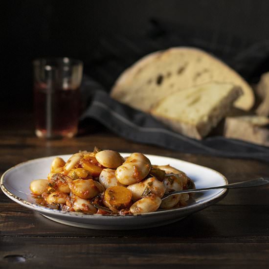 Greek baked giant beans