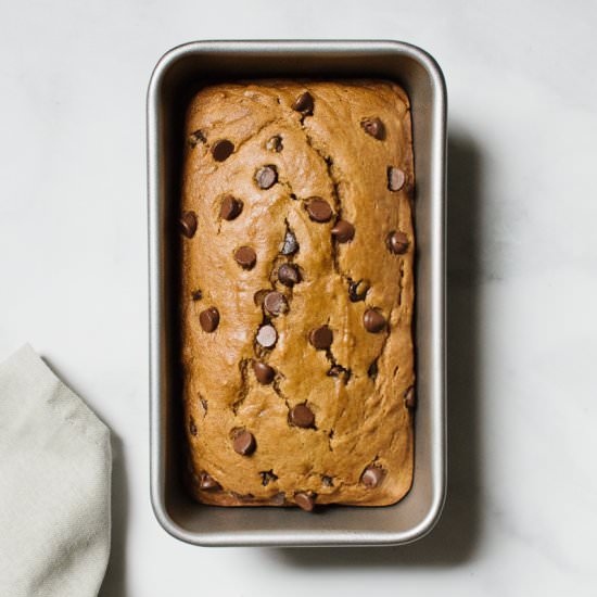 Pumpkin Chocolate Chip Bread