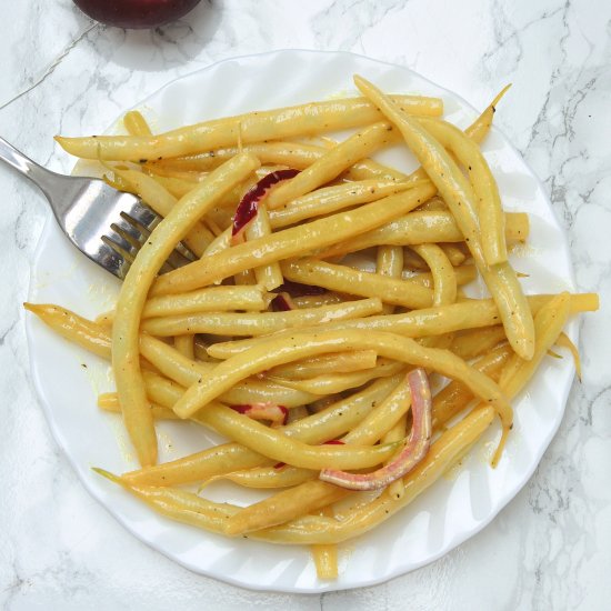 Green Beans with Mustard Dressing