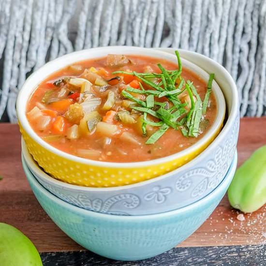 Vegan Tuscan Minestrone Soup