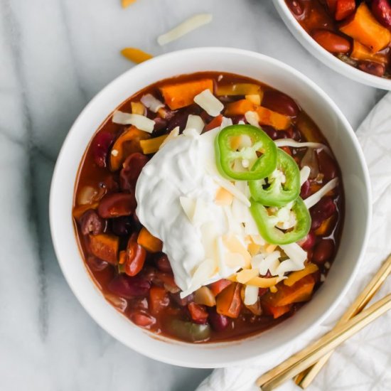 Chipotle Sweet Potato Chili