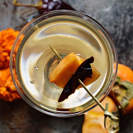 Pickled Persimmon Martini