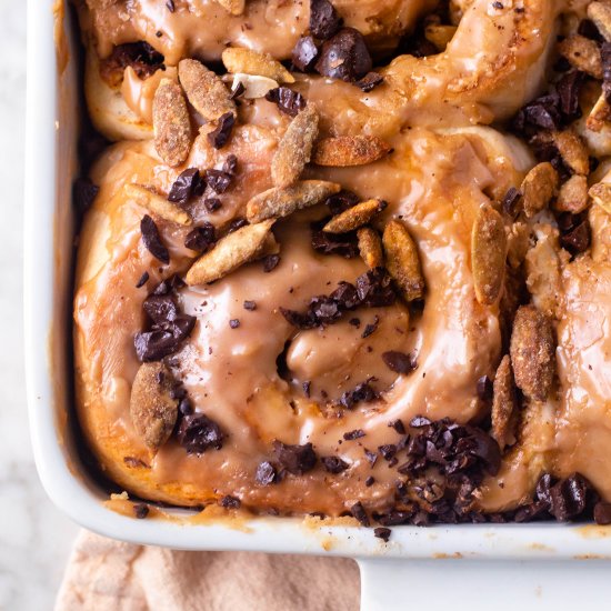 Pumpkin Spice Latte Cinnamon Rolls