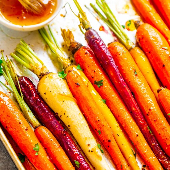 Honey Orange Roasted Carrots