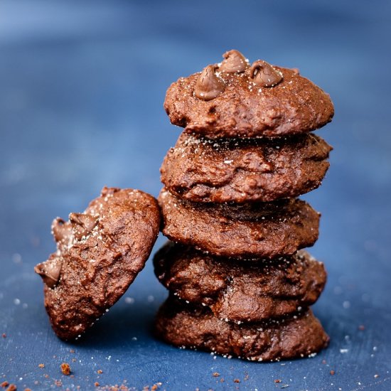 Salted Dark Chocolate Cookies