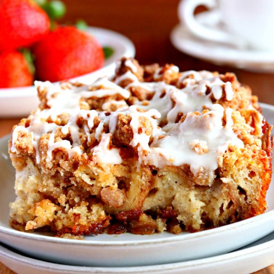 Cinnamon Roll French Toast Bake