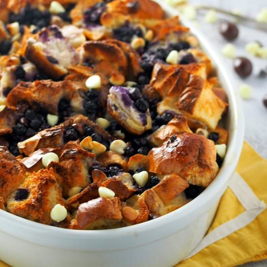 Blueberry Bread Pudding