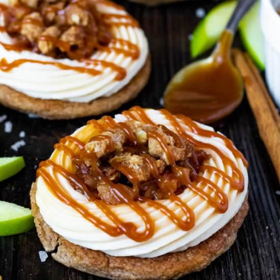 Caramel Apple Cookie Sandwiches