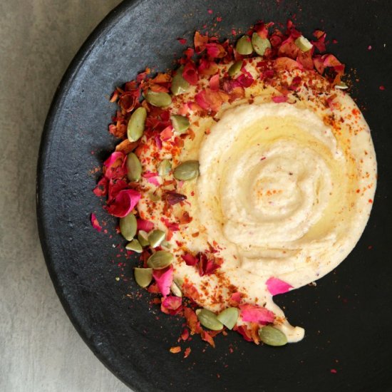 Rose Petal and Indian Spice Hummus