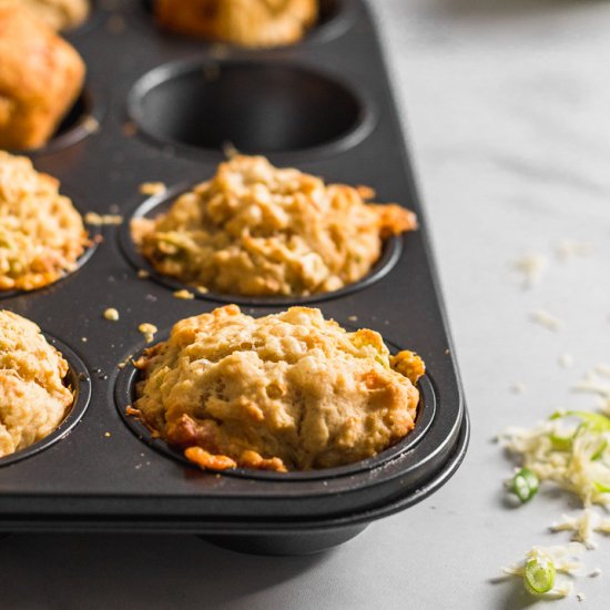 Apple Cheddar Beer Bread Muffins