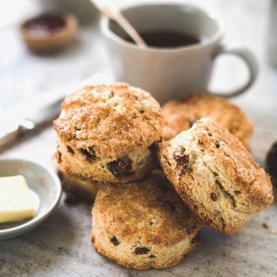 Fig-Vanilla Buttermilk Scones