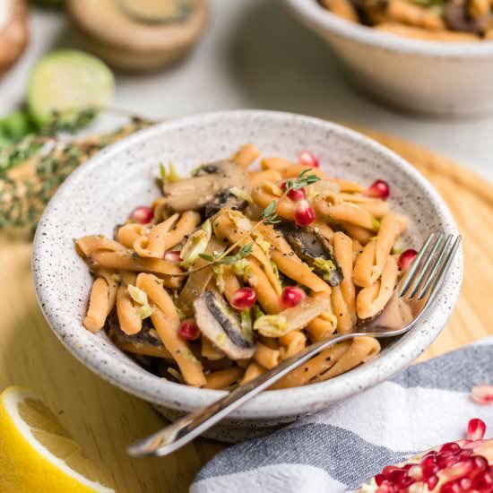 Mushroom & Garlic Fall Pasta