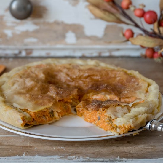 Savory pumpkin pie