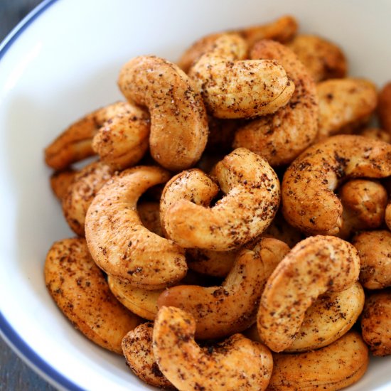 Masala Cashews In Airfryer